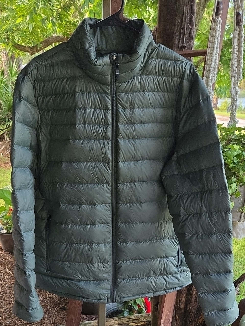 32° Heat Men's Sage Green Puffer Jacket Size Medium